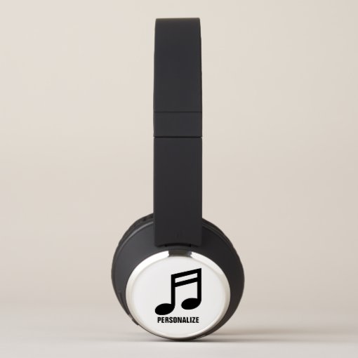 Personalized DJ headphones with custom logo Zazzle