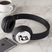 Personalized DJ headphones with custom logo (In Situ)