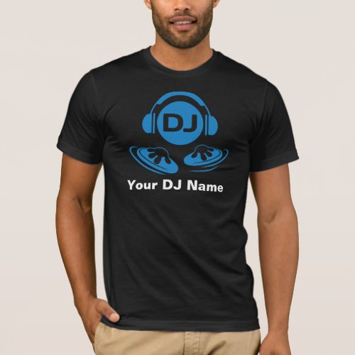 Personalized DJ or music producer t_shirt mens