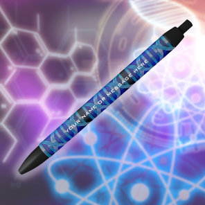 Personalized DNA Blue Science Black Ink Pen