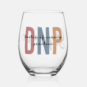 Personalized DNP Doctor of Nursing Practice Stemless Wine Glass