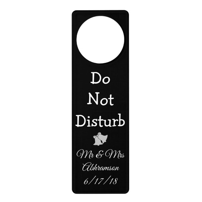 Personalized Do Not Disturb Sign Door Hanger (Front)