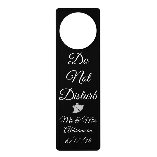Personalized Do Not Disturb Sign Door Hanger (Front)