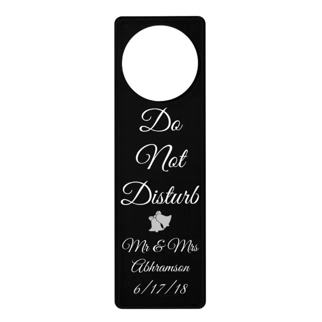 Personalized Do Not Disturb Sign Door Hanger | Zazzle