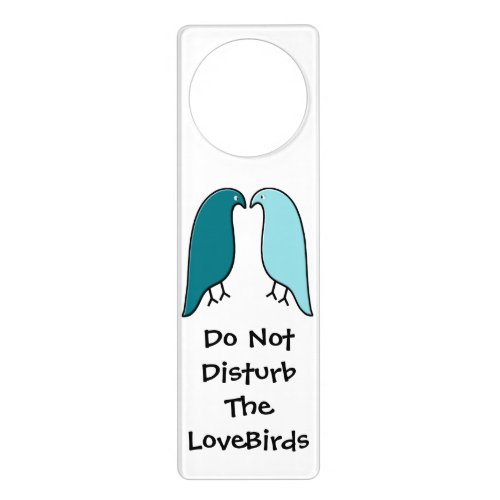 Personalized Do Not Disturb The Lovebirds Door Hanger