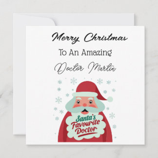 Personalized Doctor Christmas Card