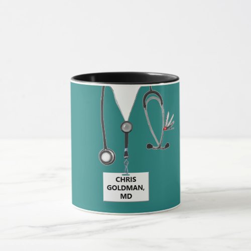 personalized doctor collectible mug