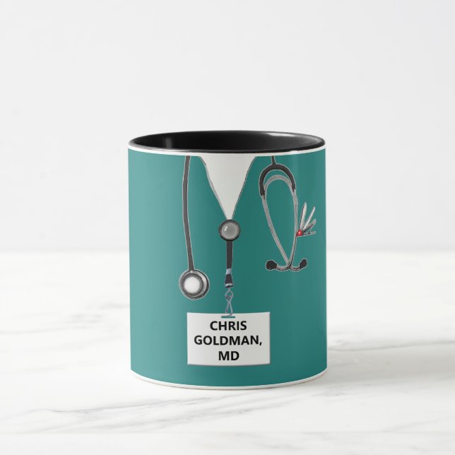 personalized doctor collectible mug (Center)