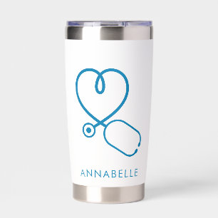 Personalized Doctor Coworker Stethoscope Insulated Tumbler