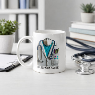 Personalized Doctor Custom Name for Doctor Day Coffee Mug