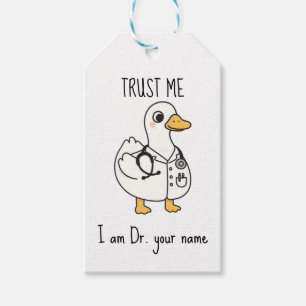 Personalized Doctor Duck Gift Tags