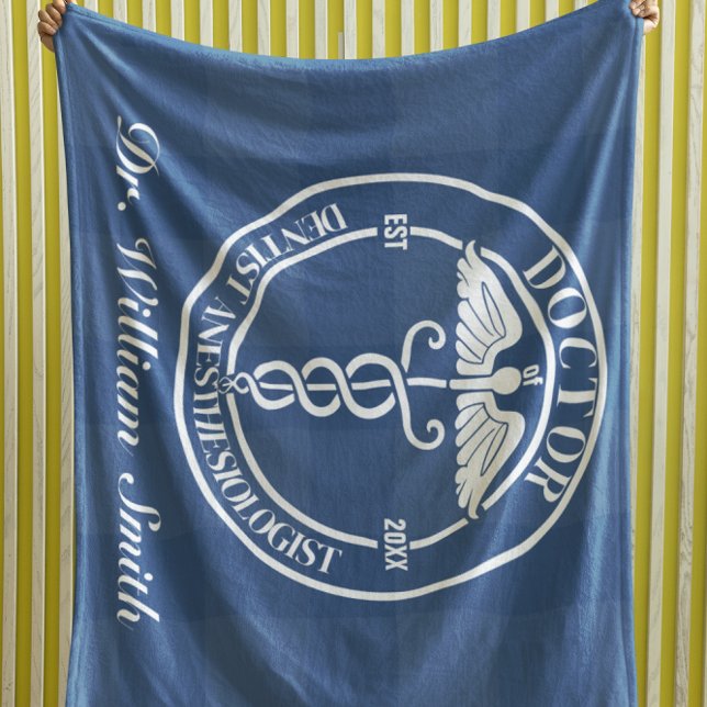 Personalized Doctor Gift For Graduate & Graduation Fleece Blanket (Creator Uploaded)