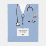 Personalized Doctor Gift Ideas Fleece Blanket at Zazzle