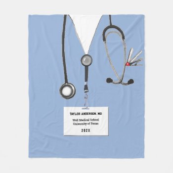 Personalized Doctor Gift Ideas Fleece Blanket by partygames at Zazzle