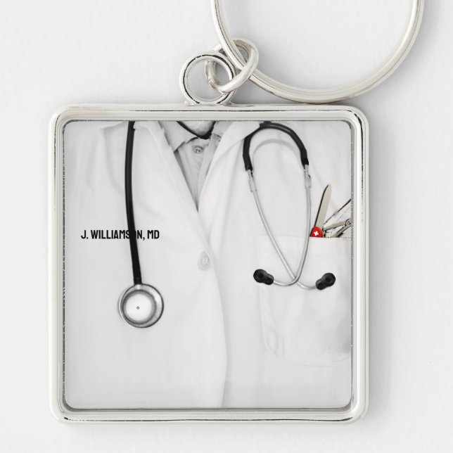 Personalized Doctor Gift Keychain (Front)
