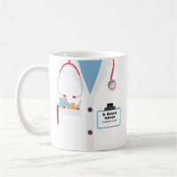 Personalized Doctor Gift Mug With Lab Coat & Name