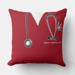 Personalized Doctor Gift Throw Pillow