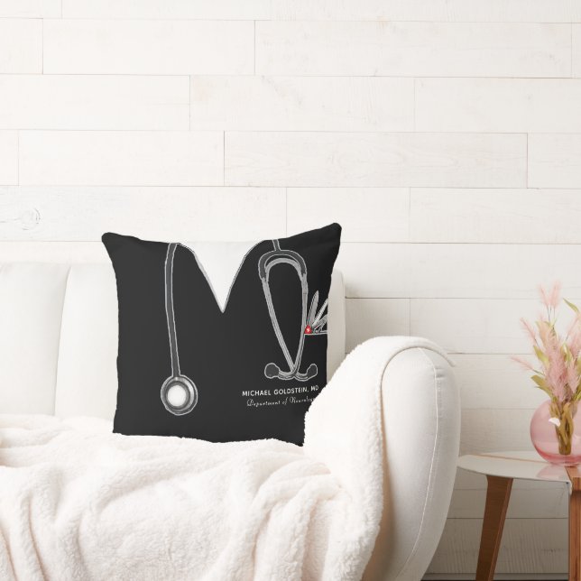 Personalized Doctor Gift Throw Pillow (Couch)
