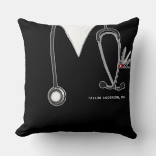 Personalized Doctor Gift Throw Pillow