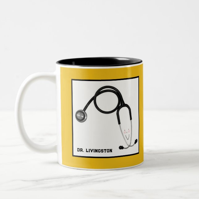 Personalized Doctor Gift Two-Tone Coffee Mug (Left)