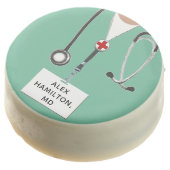 Personalized Doctor Gifts Chocolate Covered Oreo (Angled)