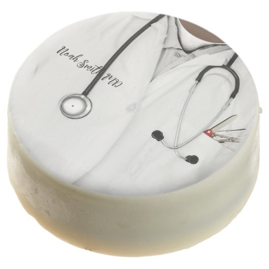 Personalized Doctor Gifts Chocolate Covered Oreo (Angled)