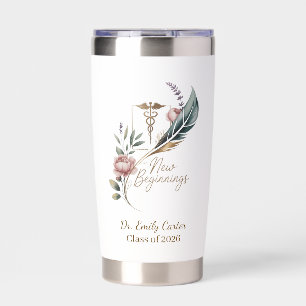 Personalized Doctor Graduation New Beginnings Insulated Tumbler