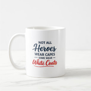 Personalized Doctor Hero White Coat Coffee Mug