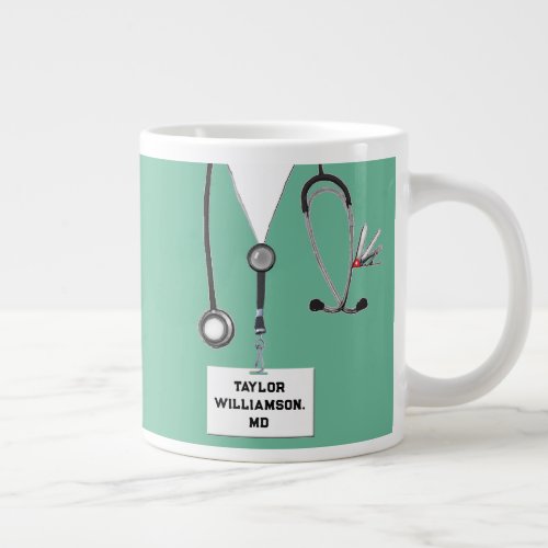 Personalized Doctor Humor Giant Coffee Mug