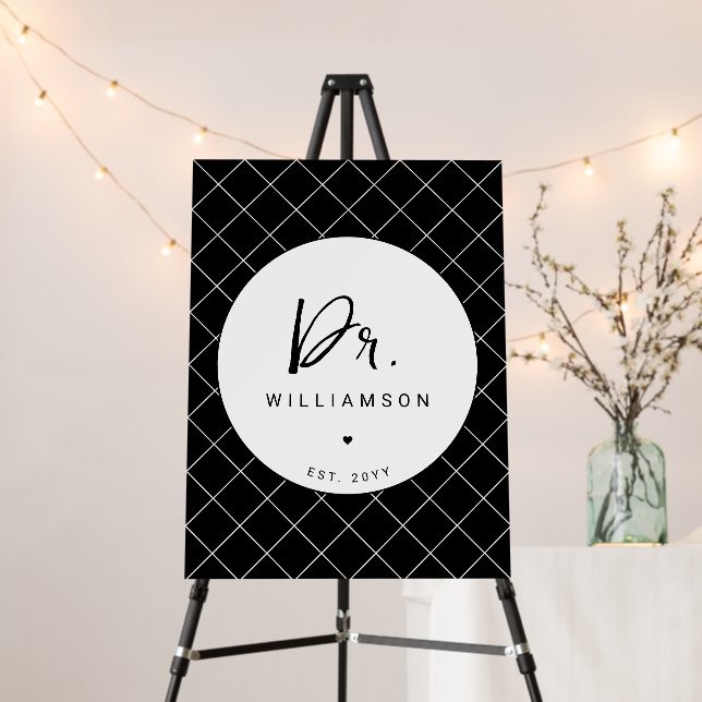 Personalized Doctor Med School Doctoral Graduation Foam Board (In Situ (Stand))