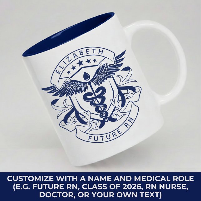 Personalized Doctor Mug Medical Graduation Gift (Personalized Medical Mug Gift for Future RN, ICU Nurse, ER Nurse, Doctor, Physician, or Surgeon)