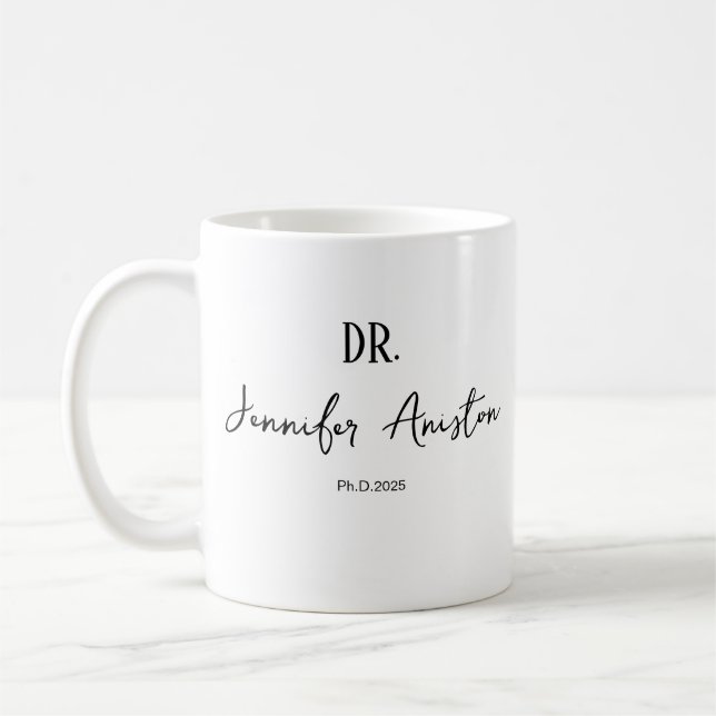 Personalized Doctor Name Coffee Mug, Funny Medical Mug (Left)