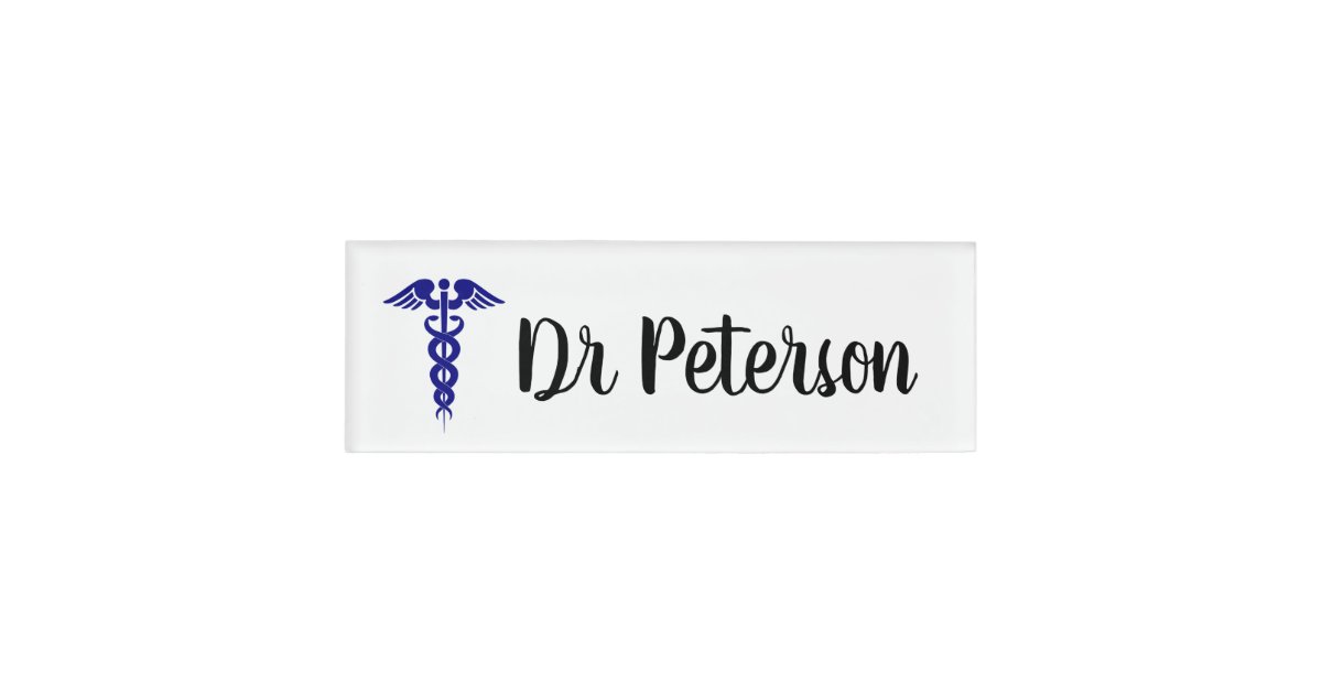Personalized Doctor Name Tag Zazzle