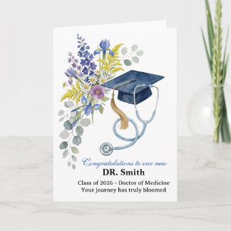 Personalized Doctor, Nurse, MA graduation Card