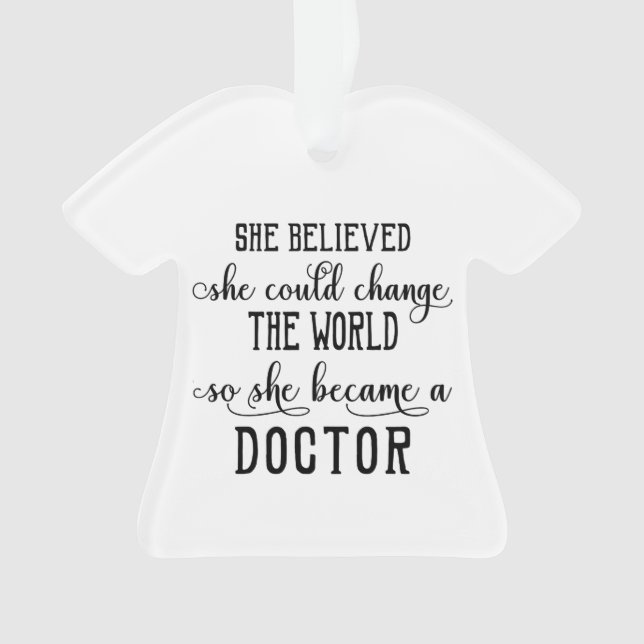 Personalized Doctor Ornament (Front)