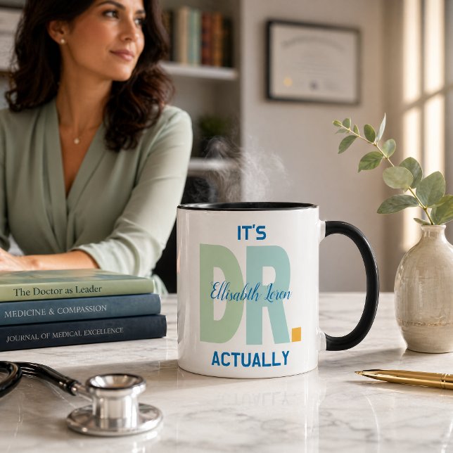 Personalized Doctor PhD Graduation Mug  (Personalized Dr. Coffee Mug - Custom Physician Appreciation Gift, Medical School or PhD Graduation M)