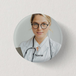 Personalized Doctor Photo and Name Button