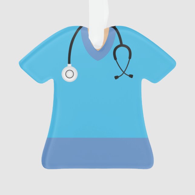 Personalized Doctor Surgeon Christmas Ornament (Front)