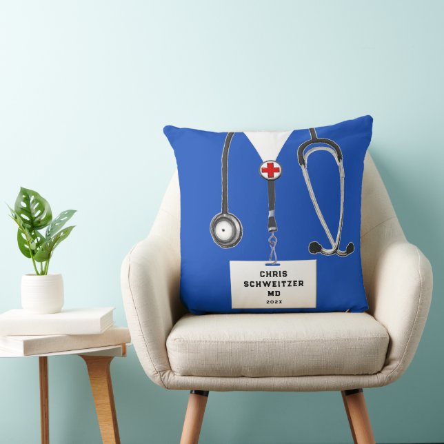 Personalized Doctor Throw Pillow (Chair)