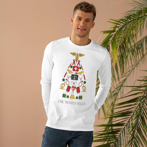 Personalized Doctors and Nurses Christmas Tree T_Shirt