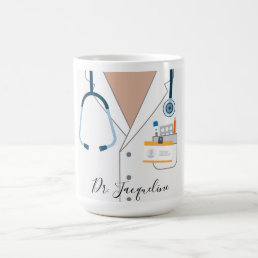 personalized doctor&#39;s coat mug
