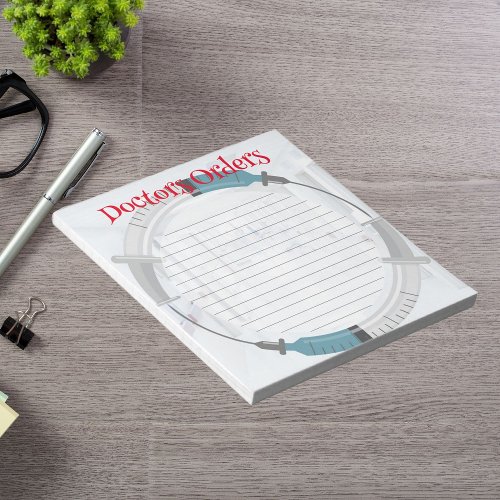 Personalized Doctors Orders Notepad