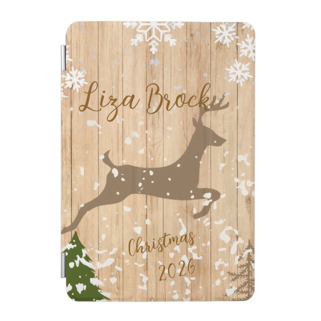 Personalized doe Christmas bauble iPad Mini Cover (Front)