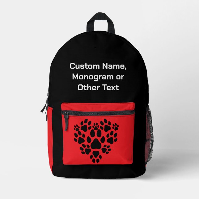 Personalized Dog Backpack - Custom Pet Lover Gift  (Front)