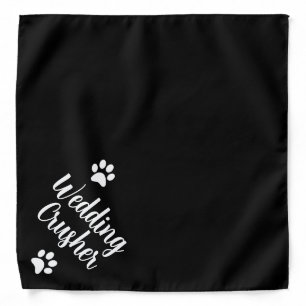 Personalized Dog Bandana, Wedding Crasher Dog Band Bandana