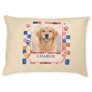 Personalized Dog Bed with Pet Name Golden Retrieve