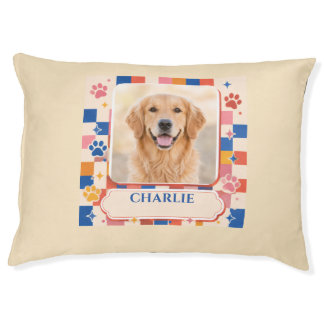 Personalized Dog Bed with Pet Name Golden Retrieve