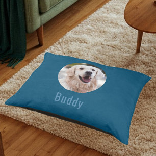 Personalized Dog Bed with Your Dog's Name and Phot