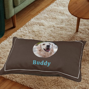 Personalized Dog Bed with Your Dog's Name and Phot