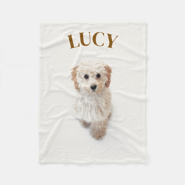 Personalized Dog Blanket with Your Pet’s Name (Front)